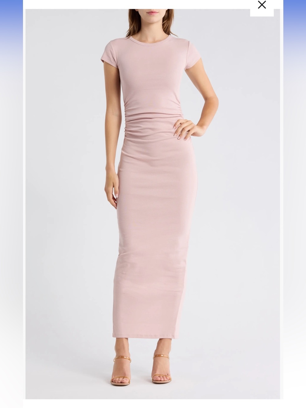 ALLSAINTS Katarina  Slim Cap Sleeve maxi dress